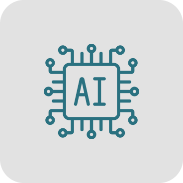 Ícone de chip de inteligência artificial